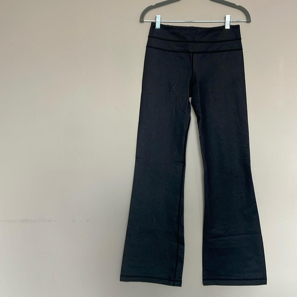 Lululemon Workout Pants, Size 4, Color is Black with a bit of Sheen